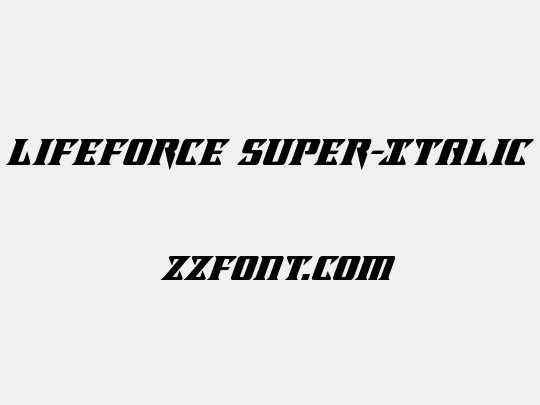 Lifeforce Super-Italic