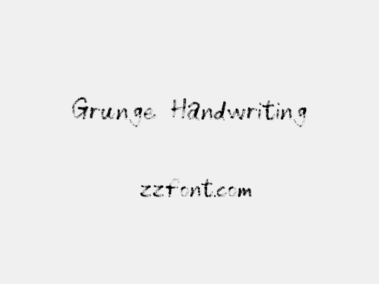 Grunge Handwriting