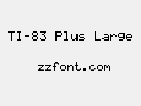 TI-83 Plus Large