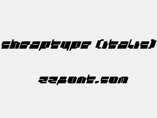 cheaptype (italic)