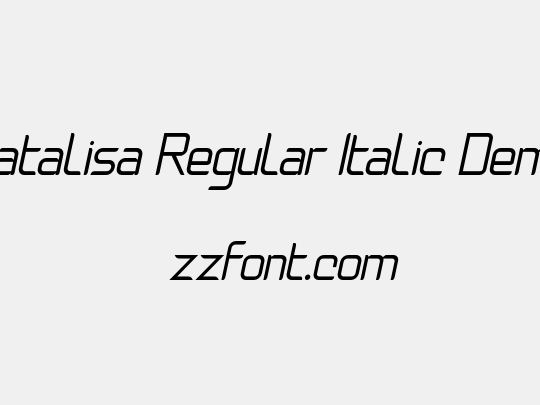 Natalisa Regular Italic Demo