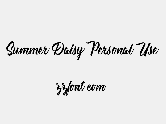 Summer Daisy Personal Use