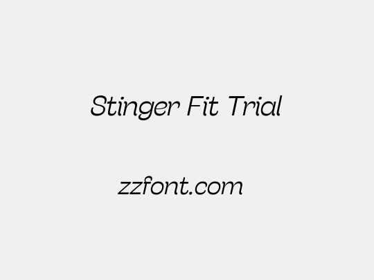 Stinger Fit Trial