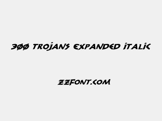 300 Trojans Expanded Italic