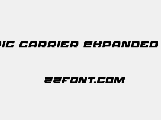 Olympic Carrier Expanded Italic