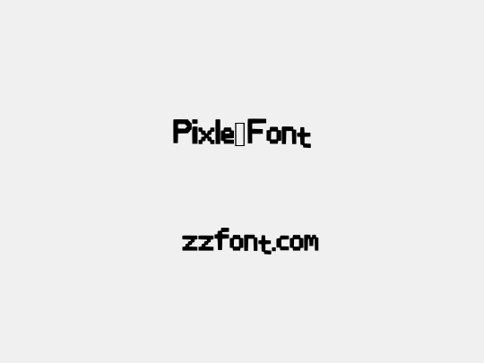 Pixle_Font