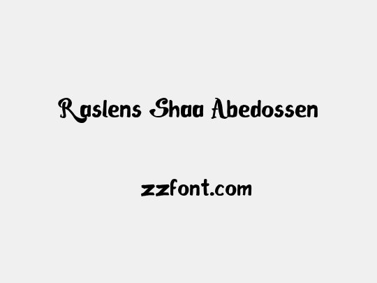 Raslens Shaa Abedossen