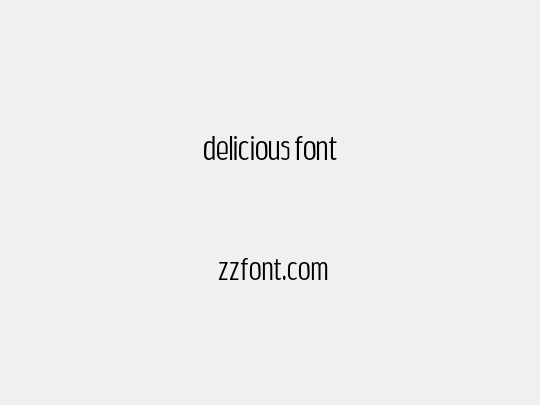 delicious font