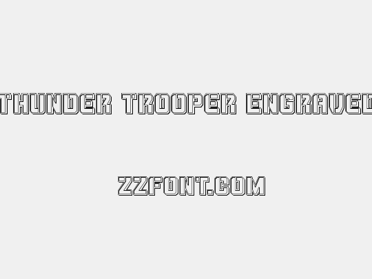 Thunder Trooper Engraved