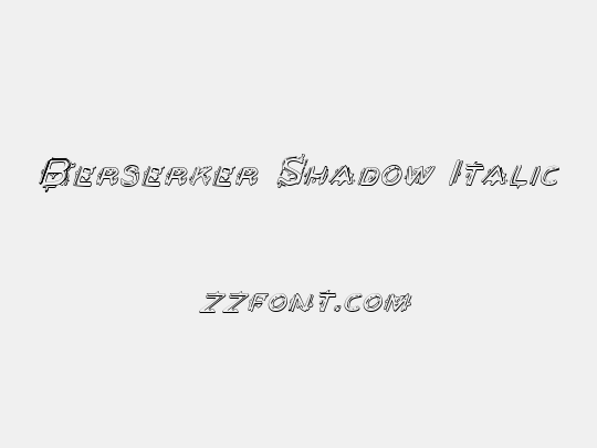 Berserker Shadow Italic