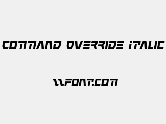 Command Override Italic