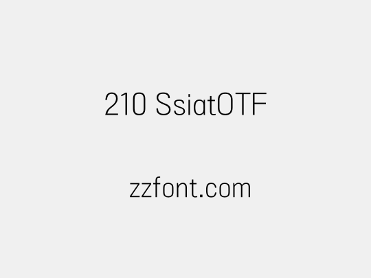 210 SsiatOTF