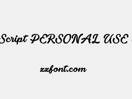 Fondy Script PERSONAL USE ONLY