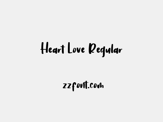 Heart Love Regular