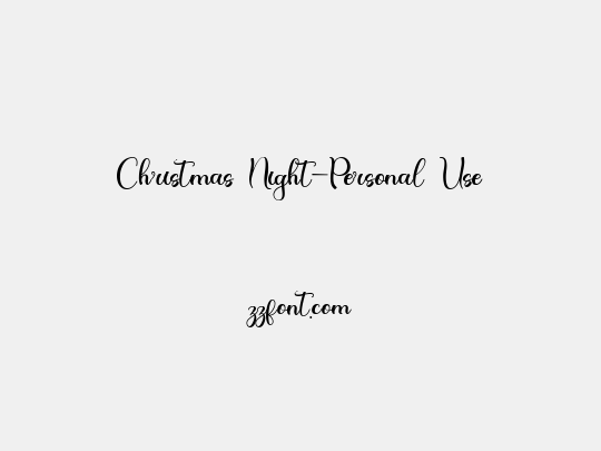 Christmas Night-Personal Use