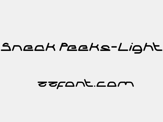 Sneak Peeks-Light