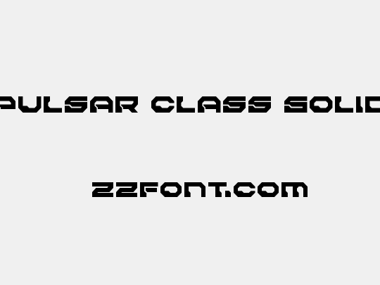 Pulsar Class Solid