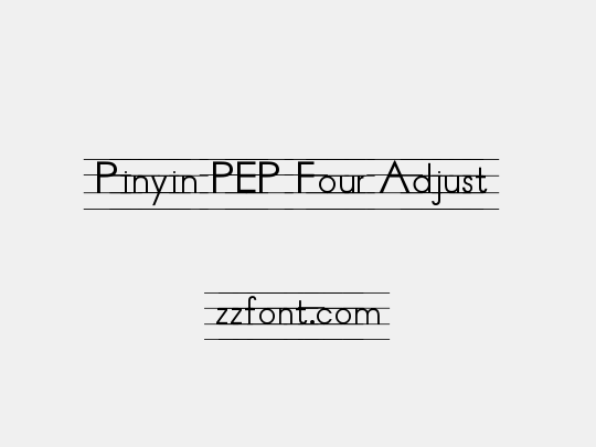Pinyin PEP Four Adjust