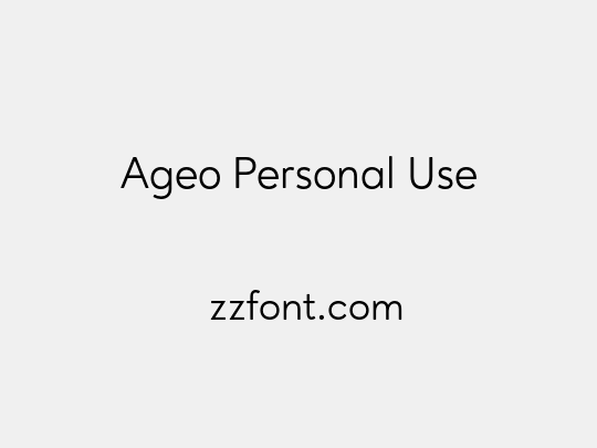 Ageo Personal Use