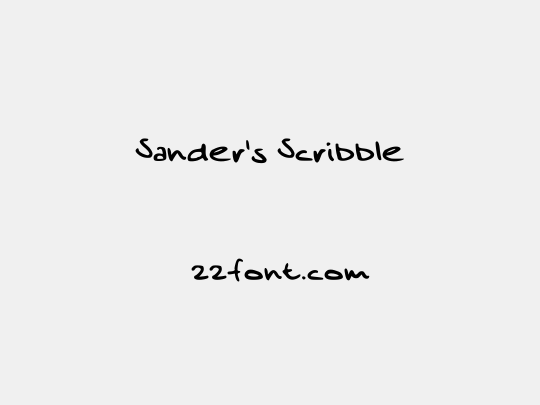 Sander's Scribble