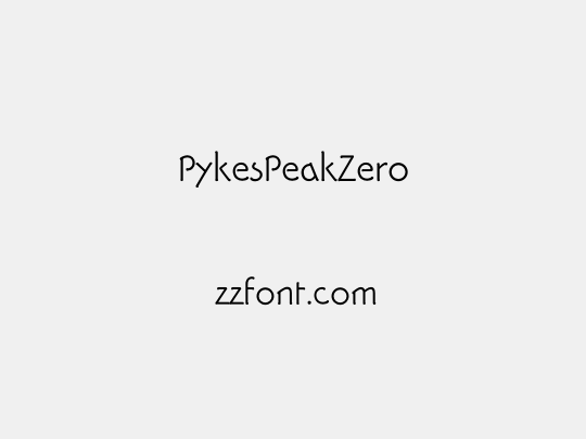 PykesPeakZero