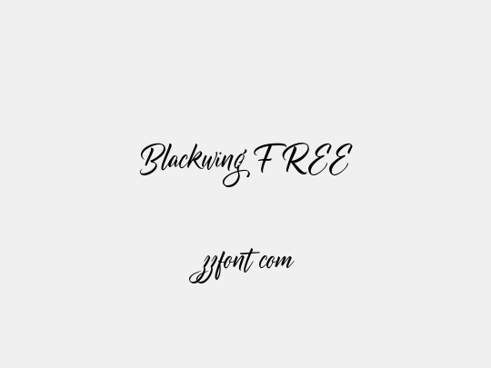 Blackwing FREE
