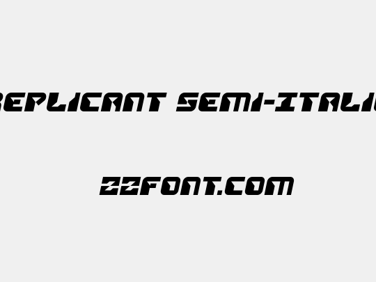 Replicant Semi-Italic