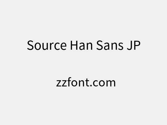 Source Han Sans JP
