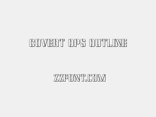Covert Ops Outline