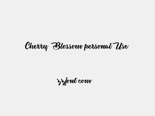 Cherry Blossom personal Use