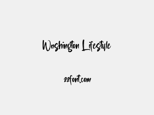 Washington Lifestyle