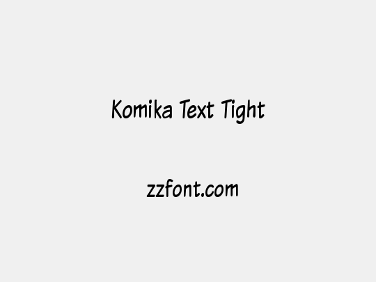Komika Text Tight