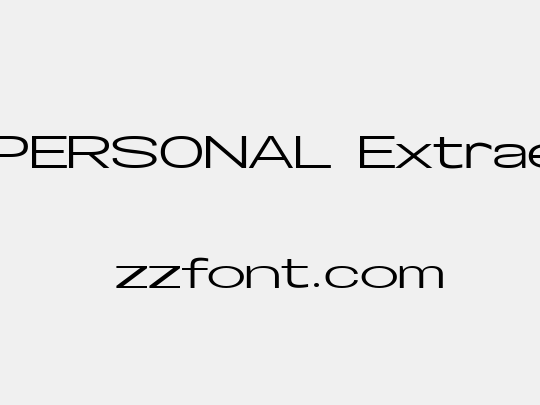 Specify PERSONAL Extraexpanded