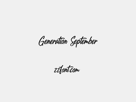 Generation September