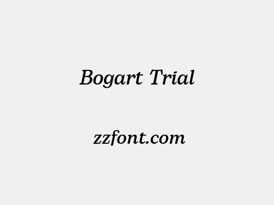 Bogart Trial