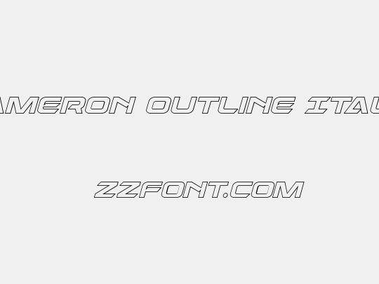 Dameron Outline Italic