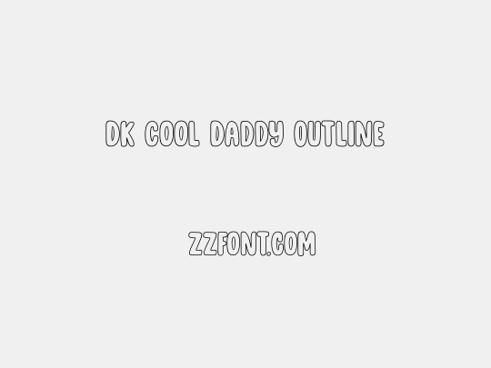 DK Cool Daddy Outline