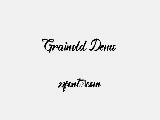 Grainold Demo