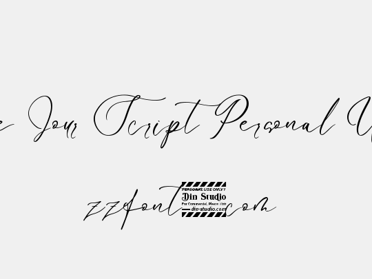 Le Jour Script Personal Use