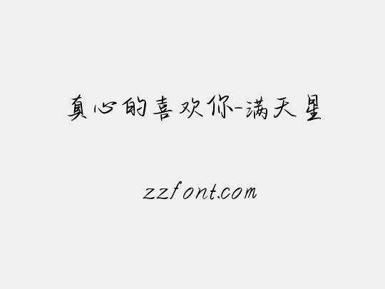 真心的喜欢你-满天星