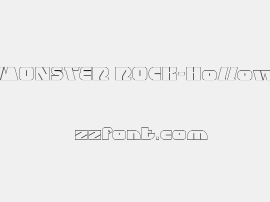 MONSTER ROCK-Hollow