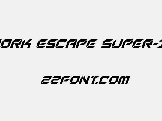 New York Escape Super-Italic
