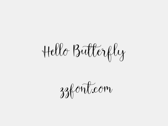 Hello Butterfly