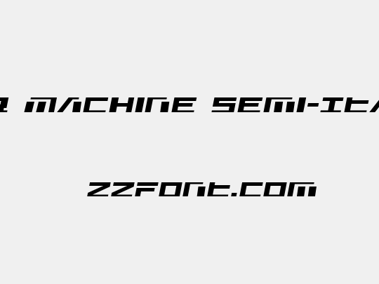 War Machine Semi-Italic