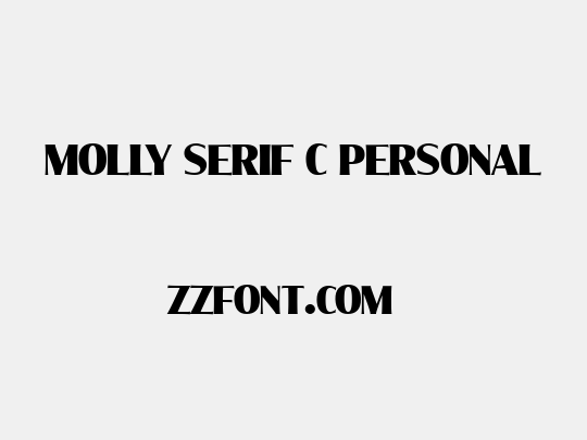 Molly Serif C PERSONAL