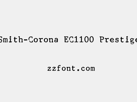 Smith-Corona EC1100 Prestige