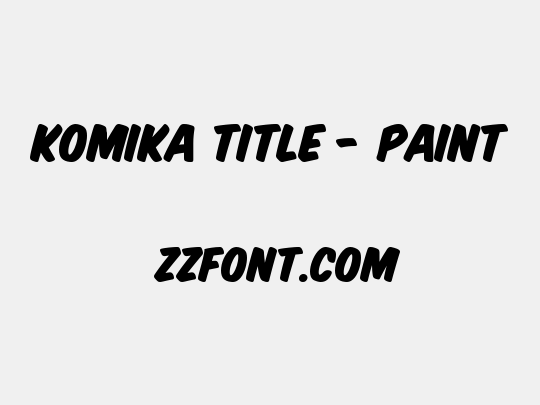 Komika Title - Paint