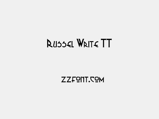 Russel Write TT
