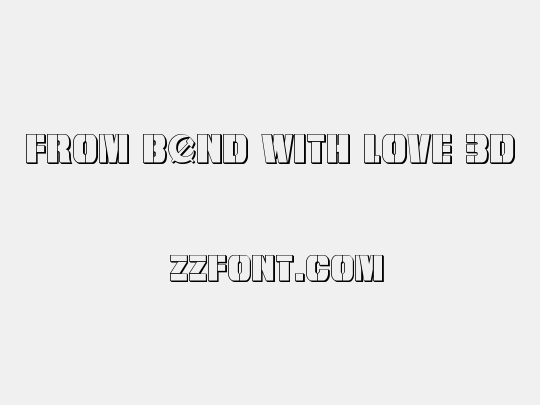 From BOND With Love 3D