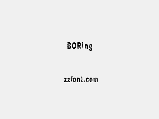 BORing